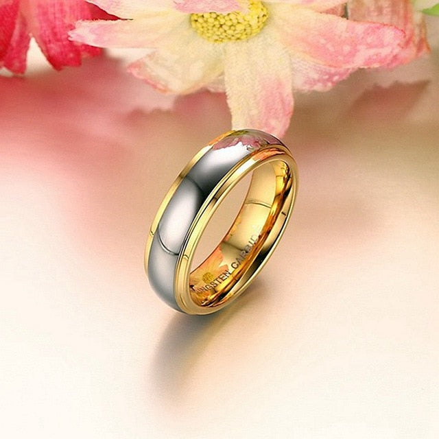 Simple Couple Titanium Steel Wedding Rings