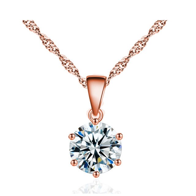 Classic Silver Color Round Chains Necklace