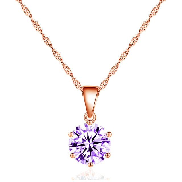 Classic Silver Color Round Chains Necklace