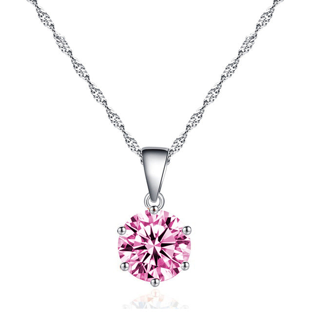 Classic Silver Color Round Chains Necklace