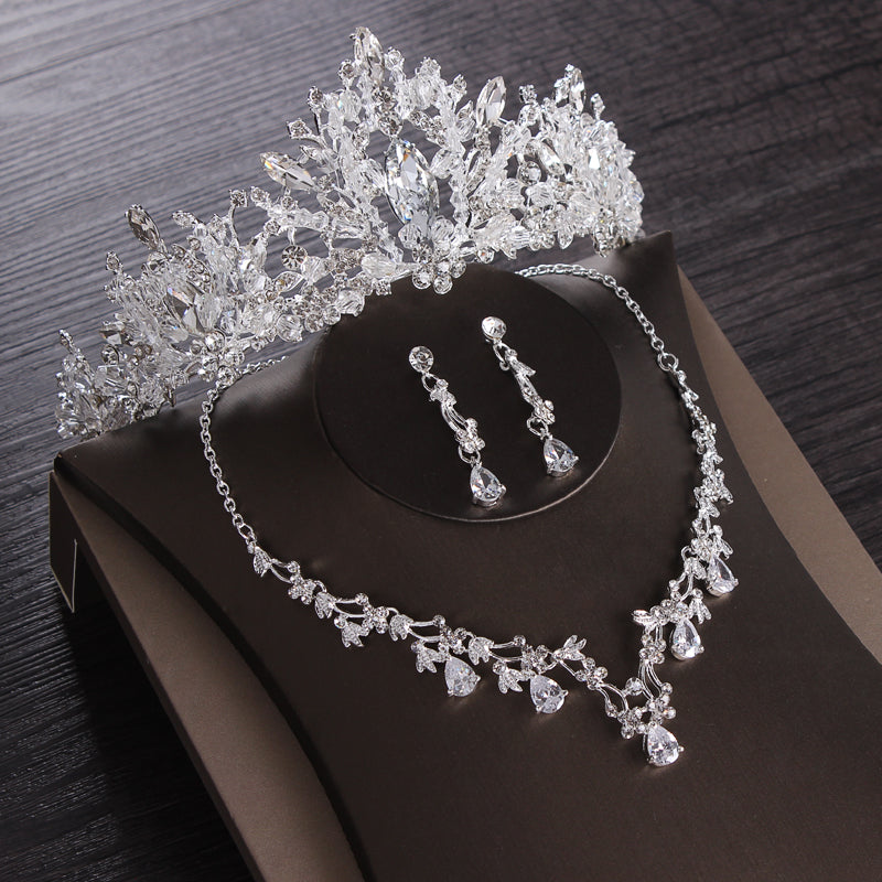 Heart Crystal Bridal Jewelry Sets