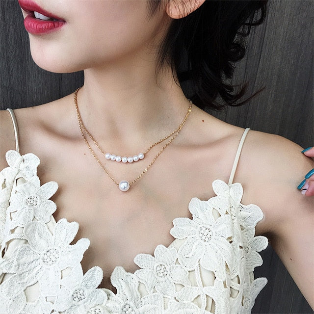 Double Chain Gold Necklace