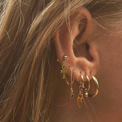 Chain Gold Trendy Earrings