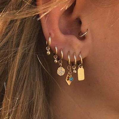 Chain Gold Trendy Earrings
