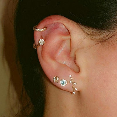 Chain Gold Trendy Earrings