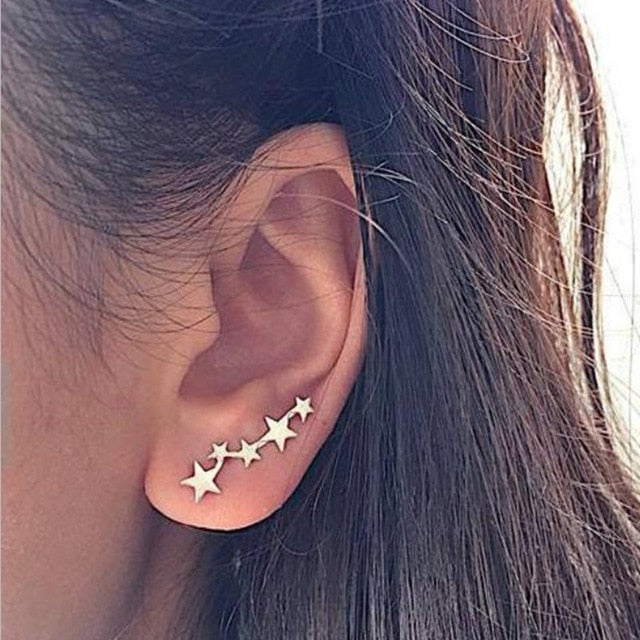 Crystal Flower Stud Earrings