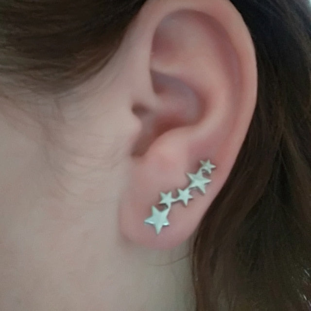 Crystal Flower Stud Earrings