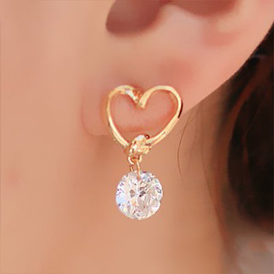 Crystal Flower Stud Earrings