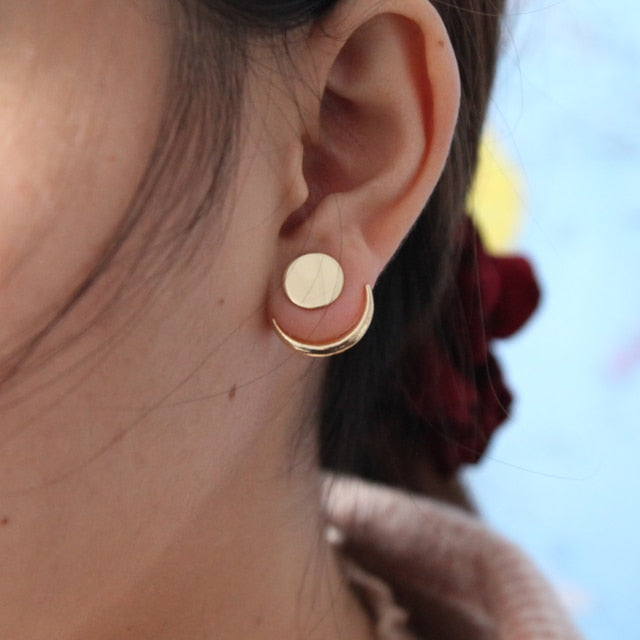Crystal Flower Stud Earrings