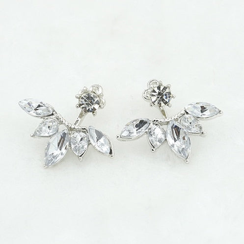 Crystal Flower Stud Earrings