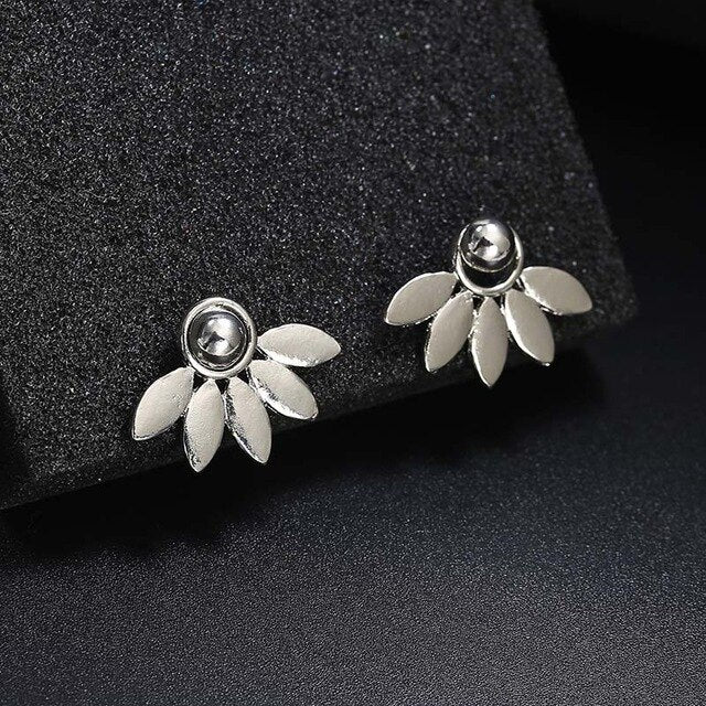Crystal Flower Stud Earrings