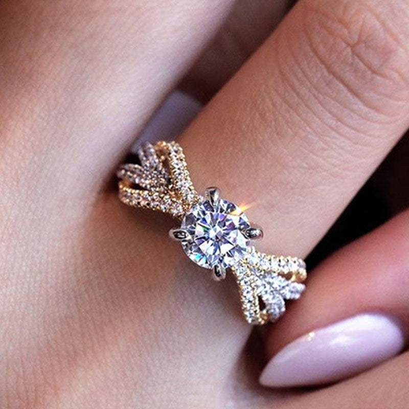 Ring Twisted Cubic Silver