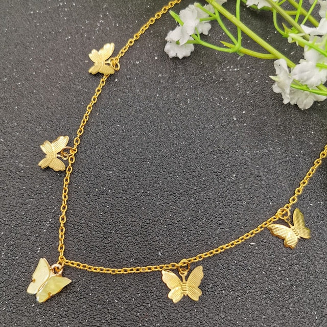 Golden Butterfly Necklace