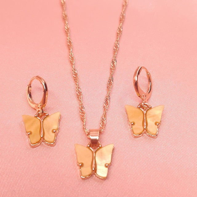 Golden Butterfly Necklace
