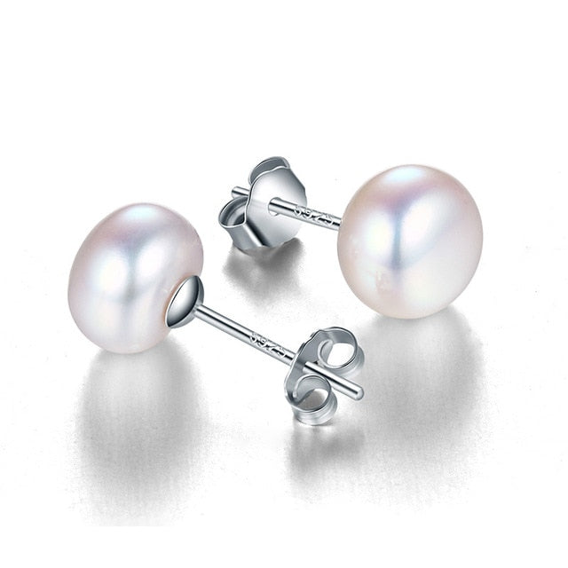 Freshwater White Pearl Earrings