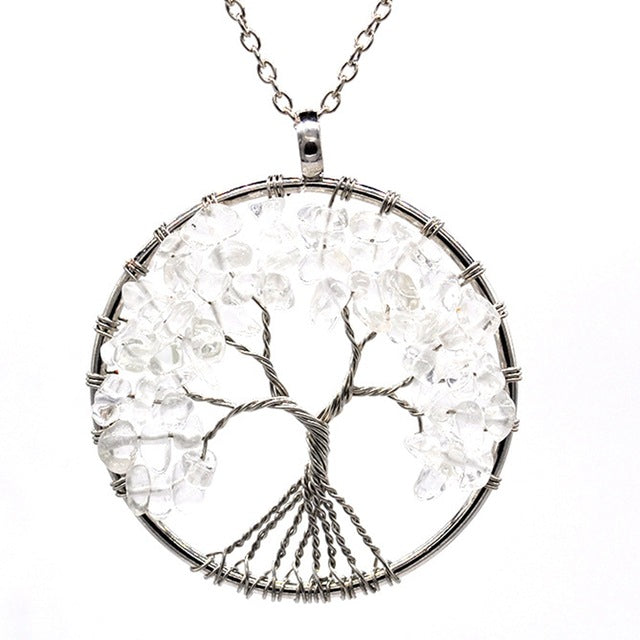 Natural Stone Tree of Life Necklace 30 Styles