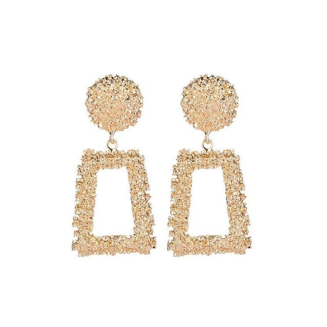 Big Earrings Matte Stud