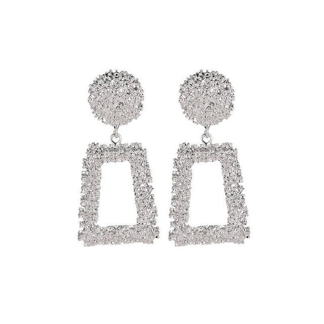 Big Earrings Matte Stud