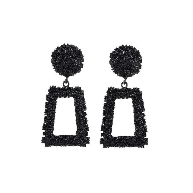 Big Earrings Matte Stud