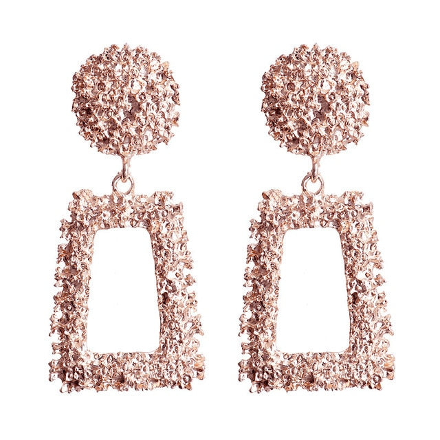 Big Earrings Matte Stud