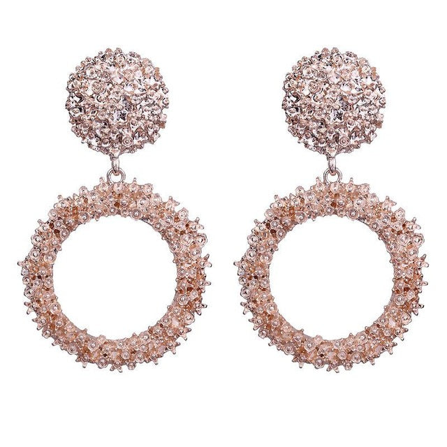 Big Earrings Matte Stud