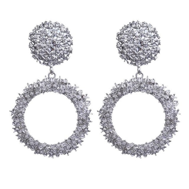Big Earrings Matte Stud