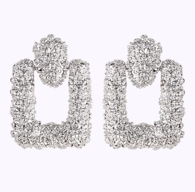 Big Earrings Matte Stud