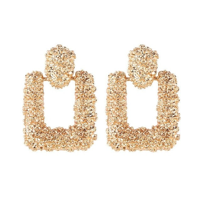 Big Earrings Matte Stud
