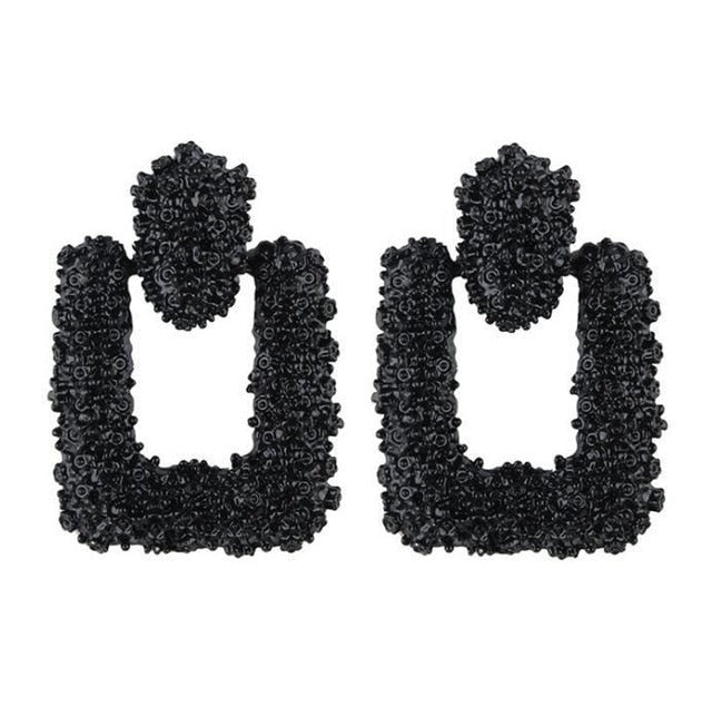 Big Earrings Matte Stud