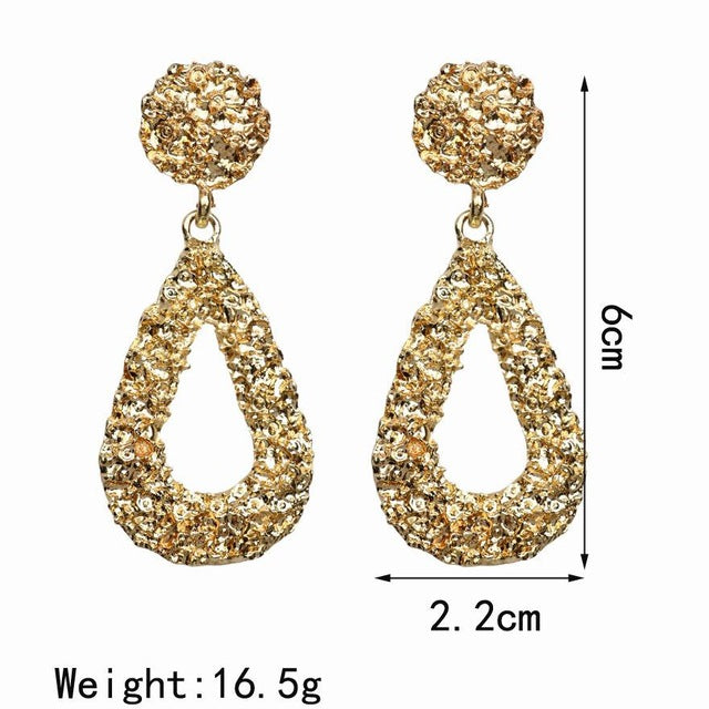 Big Earrings Matte Stud