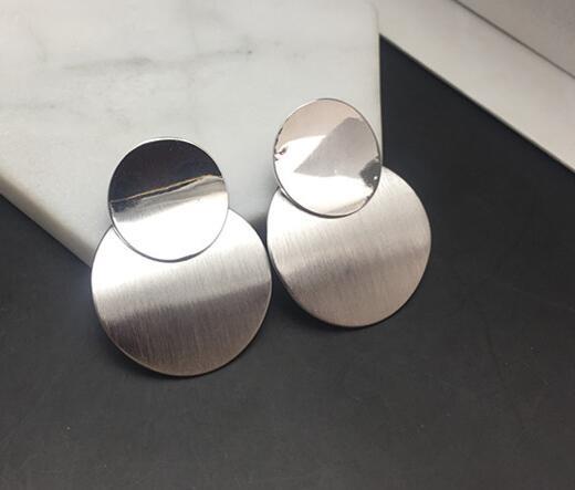 Big Earrings Matte Stud