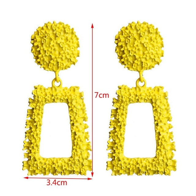 Big Earrings Matte Stud