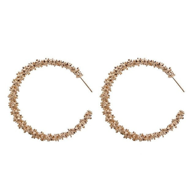 Big Earrings Matte Stud