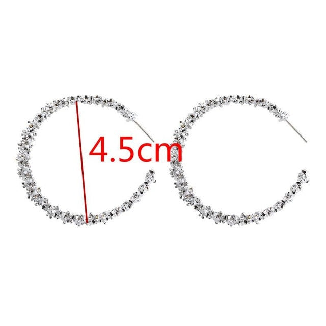 Big Earrings Matte Stud