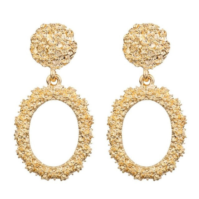 Big Earrings Matte Stud