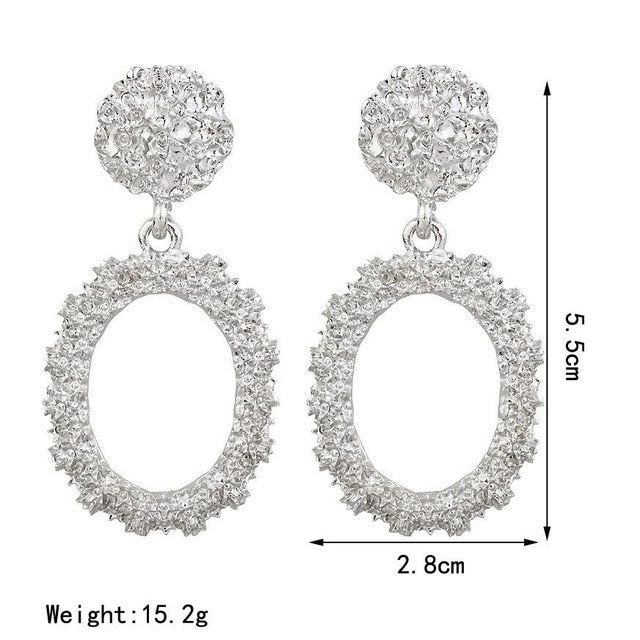 Big Earrings Matte Stud
