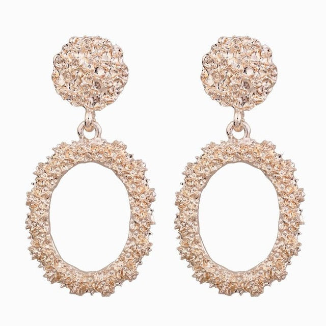 Big Earrings Matte Stud