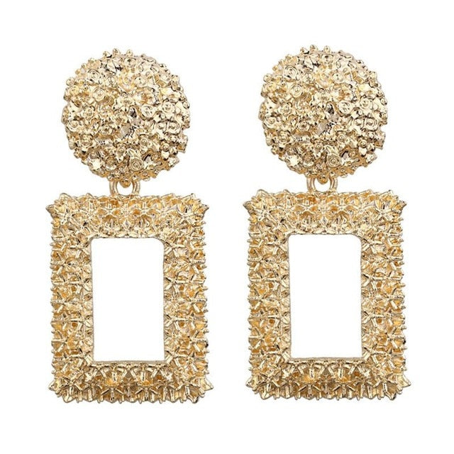 Big Earrings Matte Stud