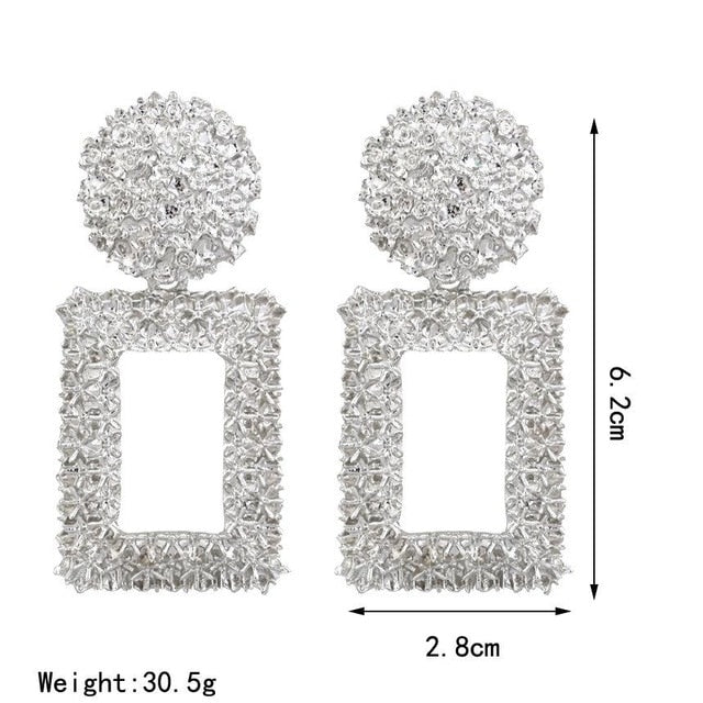 Big Earrings Matte Stud