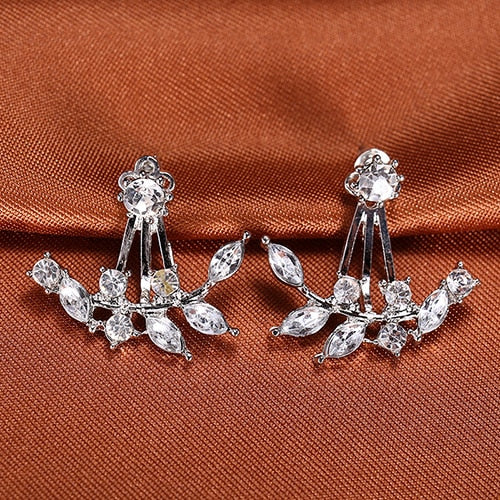 Zircon Elegant Gold Earrings